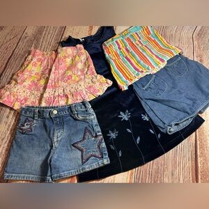 Bundle 1 dress, 1shorts, 1 skorts, 2skirts. Size 5 mixed brands.